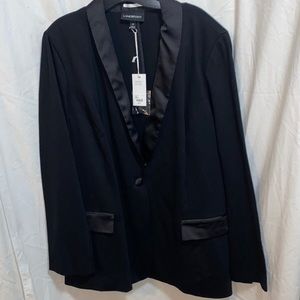 Lane Bryant Blazer NWT Tuxedo Black size 24